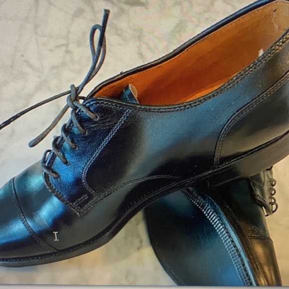 Alden, Oxford, new, unworn, vintage, black shoes.  Size 7 1/2 D.